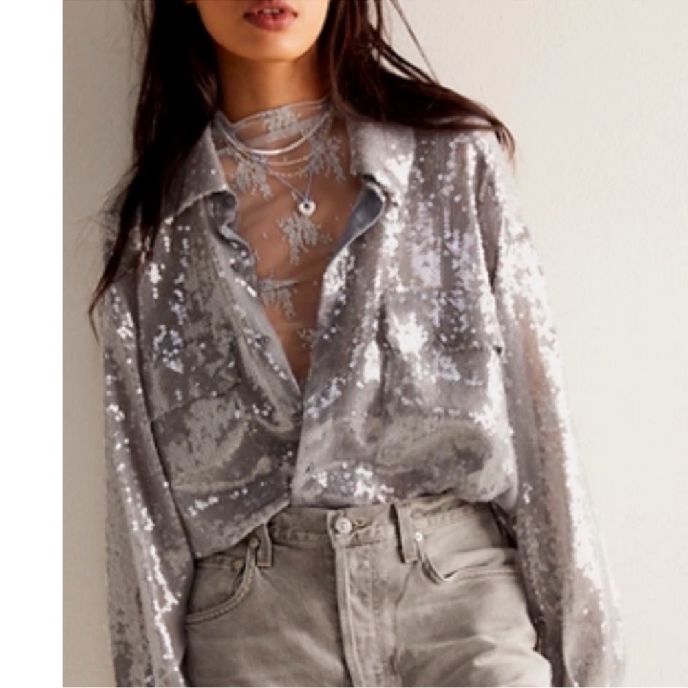Free People Disco Margarita Shirt Size Medium